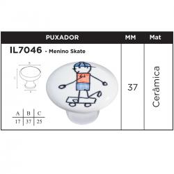 Puxador IL7046 Menino Skate