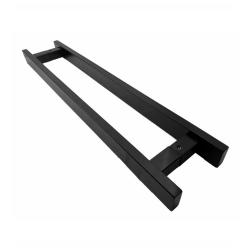 Puxador Inox Duplo 733 Preto 1 Metro Stanfer