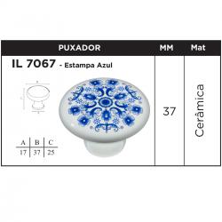 Puxador IL7067 Estampa Azul
