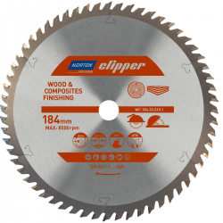 Serra Circular de Widea para Madeira 184x20x60D 70184609571 Clipper