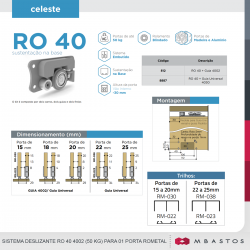 Kit RO-40 P/1 Porta C/Guia