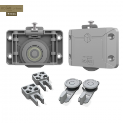 Kit Roldanas Sistema Deslizante RO 65 4013 (60 Kg) Prime para 01 Porta - Rometal