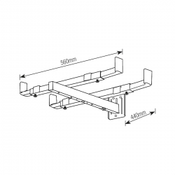 Suporte para Forno Micro-ondas SBR3.4 Preto - Brasforma