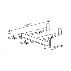 Suporte para Forno Micro-ondas SBR3.6 Branco - Brasforma