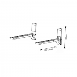 Suporte Prata para Forno Microondas SBR3.7 - Brasforma