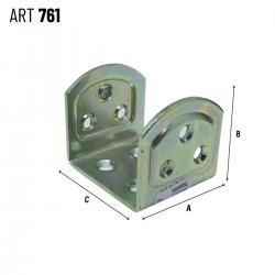 Suporte U para Telhado 761AT045 - Aldeghi