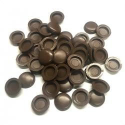 Tampinha para Cabeca Parafuso Cpl 1/4 Marrom 100 Peças