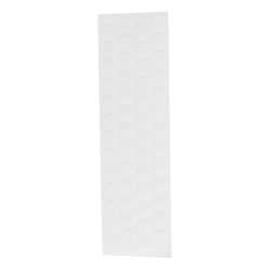 Tapa Furo Adesivo 12mm 1022 Branco Cartela com 50 Unidades