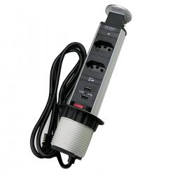 Torre Multplug C/USB P/Uso Domestico