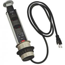 Torre Multplug C/USB P/Uso Domestico