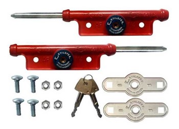 Trava Lateral Tetra Aluminio Af04-par Vermelha Estilofer