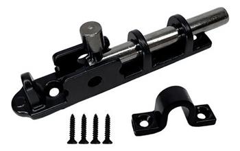 Trinco Fecho Ferrolho Porta E Janela Preto Reforçado 15cm