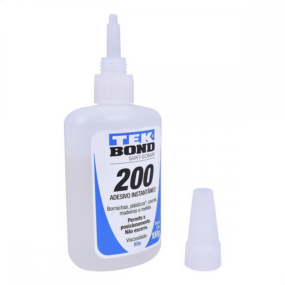 Adesivo Instantâneo Tek Bond 200 em Gel Viscoso 100gr