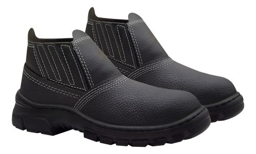 Bota Botina Segurança Elástico Tamanho N38 Imbiseg Preto 37 Br