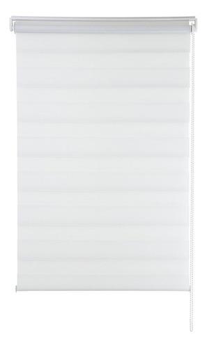 Cortina Persiana 1.20x1.60m Zebra Dupla Branca Evolux