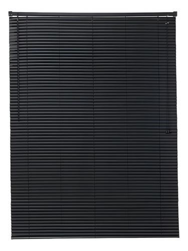 Cortina Persiana Escritório 1.60m X 1.30m Preta Evolux