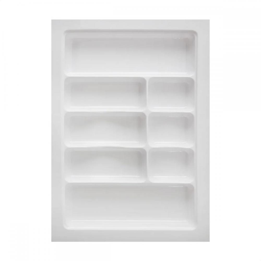 Divisor Organizador de Talheres DT-84 para Gaveta 664x470mm Branco - Moldplast