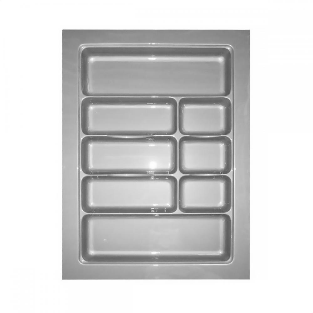 Divisor Organizador de Talheres DT-84 para Gaveta 664x470mm Cinza - Moldplast
