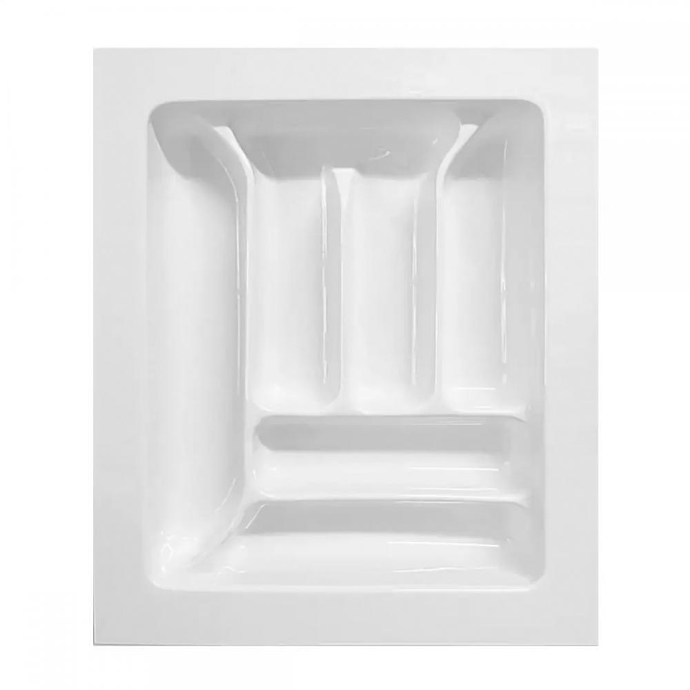 Divisor Organizador de Talheres DT-02 para Gaveta 396x467mm Branco - Moldplast