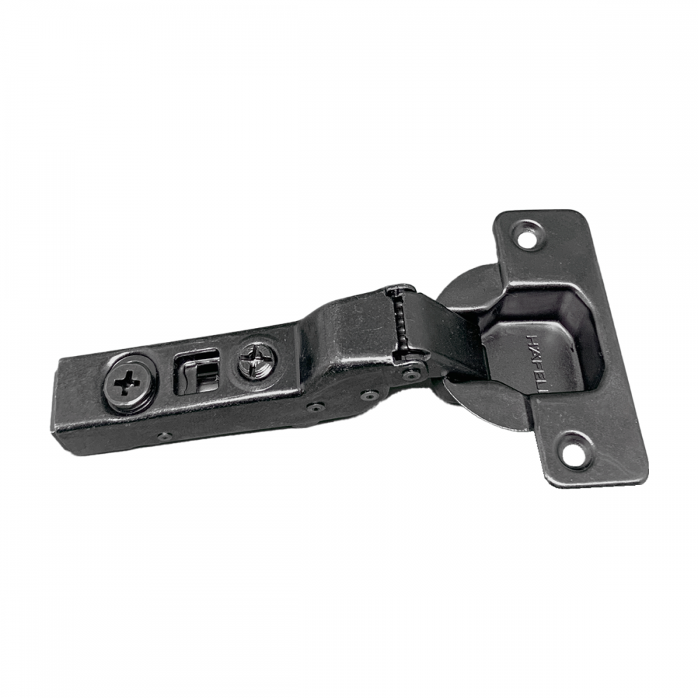 Dobradica Curva Metalla Clip Slow 110G Preta Sem Calco - Hafele