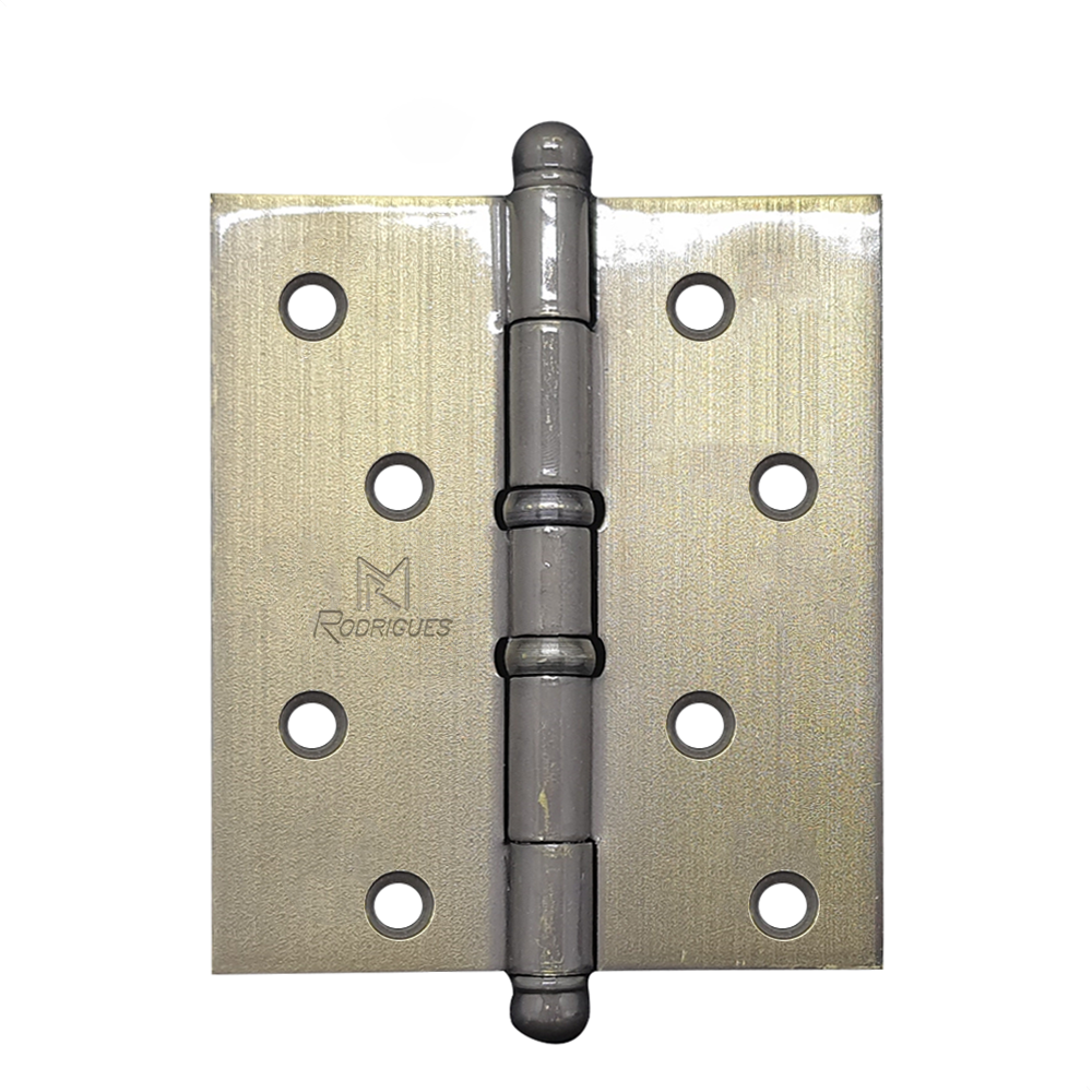 Dobradica Reforcada 5535 4x3 Pol. com Anel Aco Antique com 3 Pecas - Rodrigues