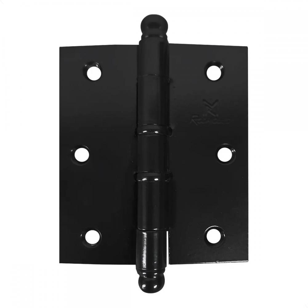 Dobradica Reforcada 5535 4x3 Pol. com Anel Aco Epoxi Preto com 3 Pecas - Rodrigues