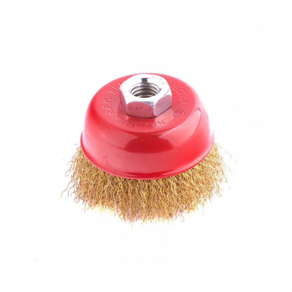 Escova de Aço Carbono Tipo Copo 75mm M14 746049 - MTX