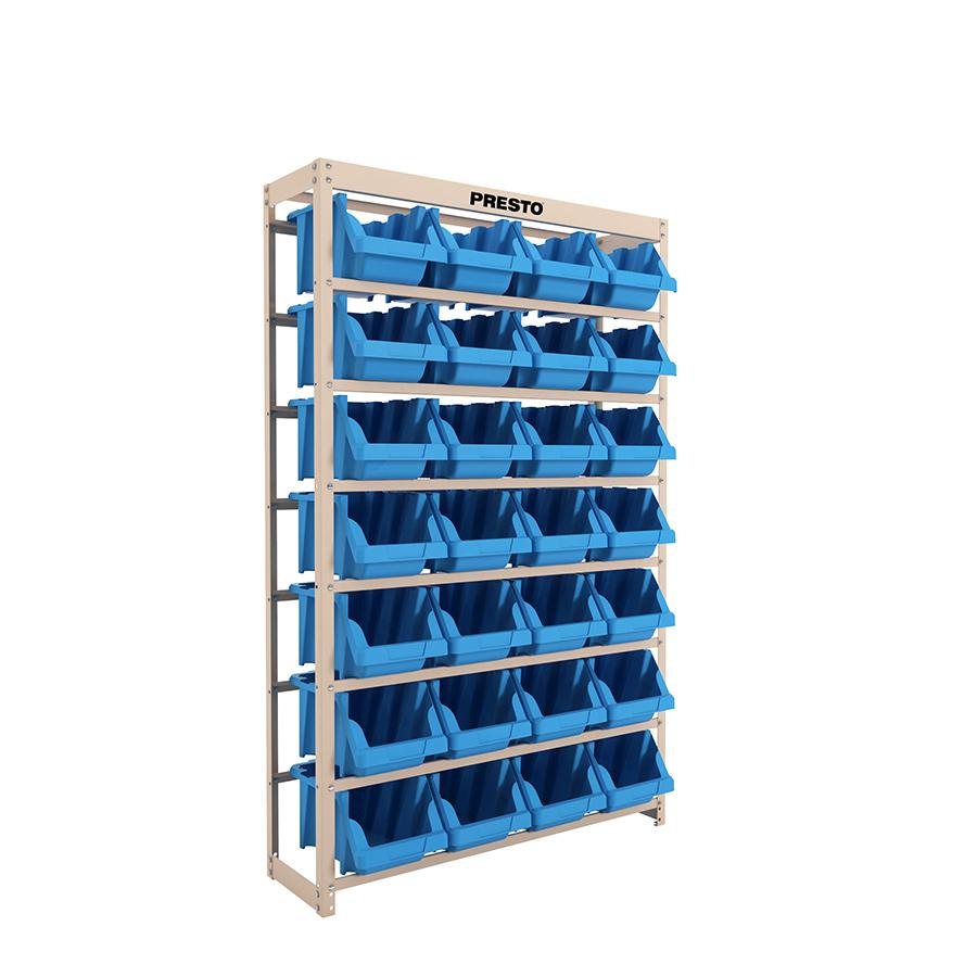 Estante Gaveteiro Com 28 Gavetas Nº 7 Azul 93014 Presto