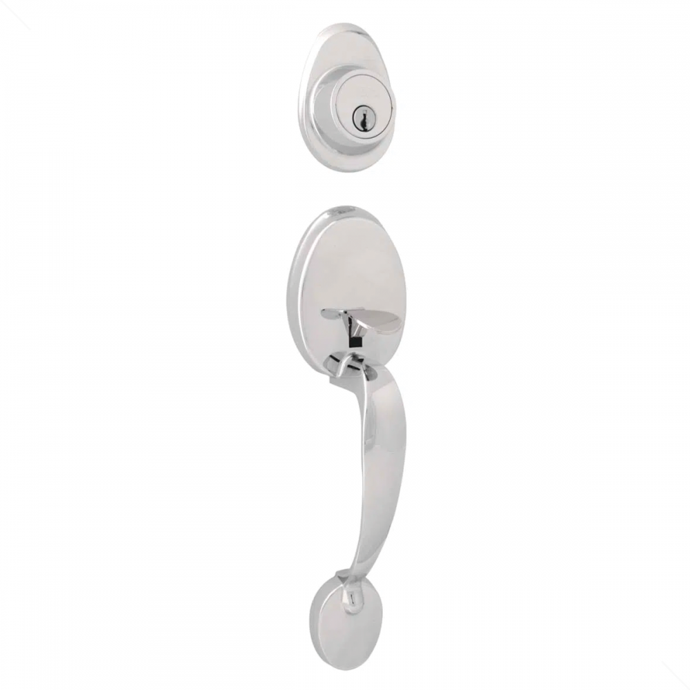 Fechadura Externa Blim Blim 650 Zamak Cromado - Arouca