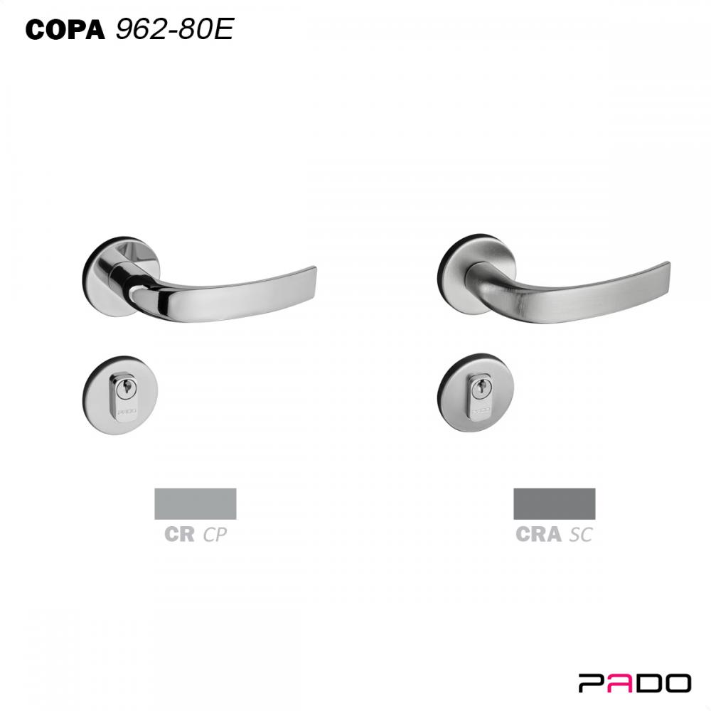 Fechadura Externa Copa com Roseta ZM 962-80E - Pado