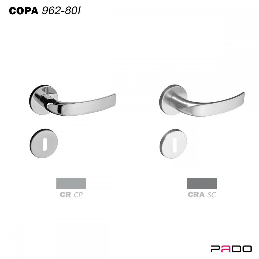 Fechadura interna Copa com Roseta ZM 962-80I - Pado