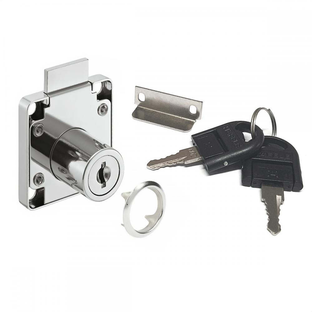 Fechadura Economica D24 19x32mm ZMK Cromada