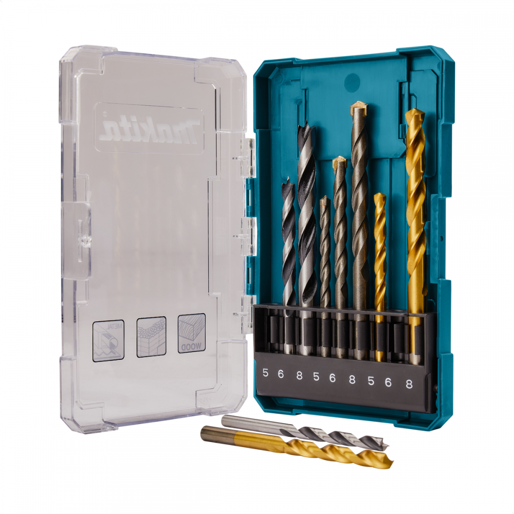 Jogo de Broca Misto 5mm à 8mm com 9 Peças D-71962 Makita
