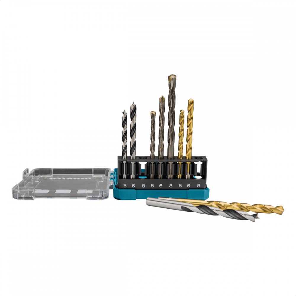 Jogo de Broca Misto 5mm à 8mm com 9 Peças D-71962 Makita