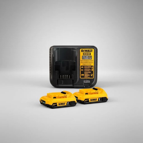 Kit 2 Baterias De 2ah De 20v E Carregador Dcb203c2-br Dewalt