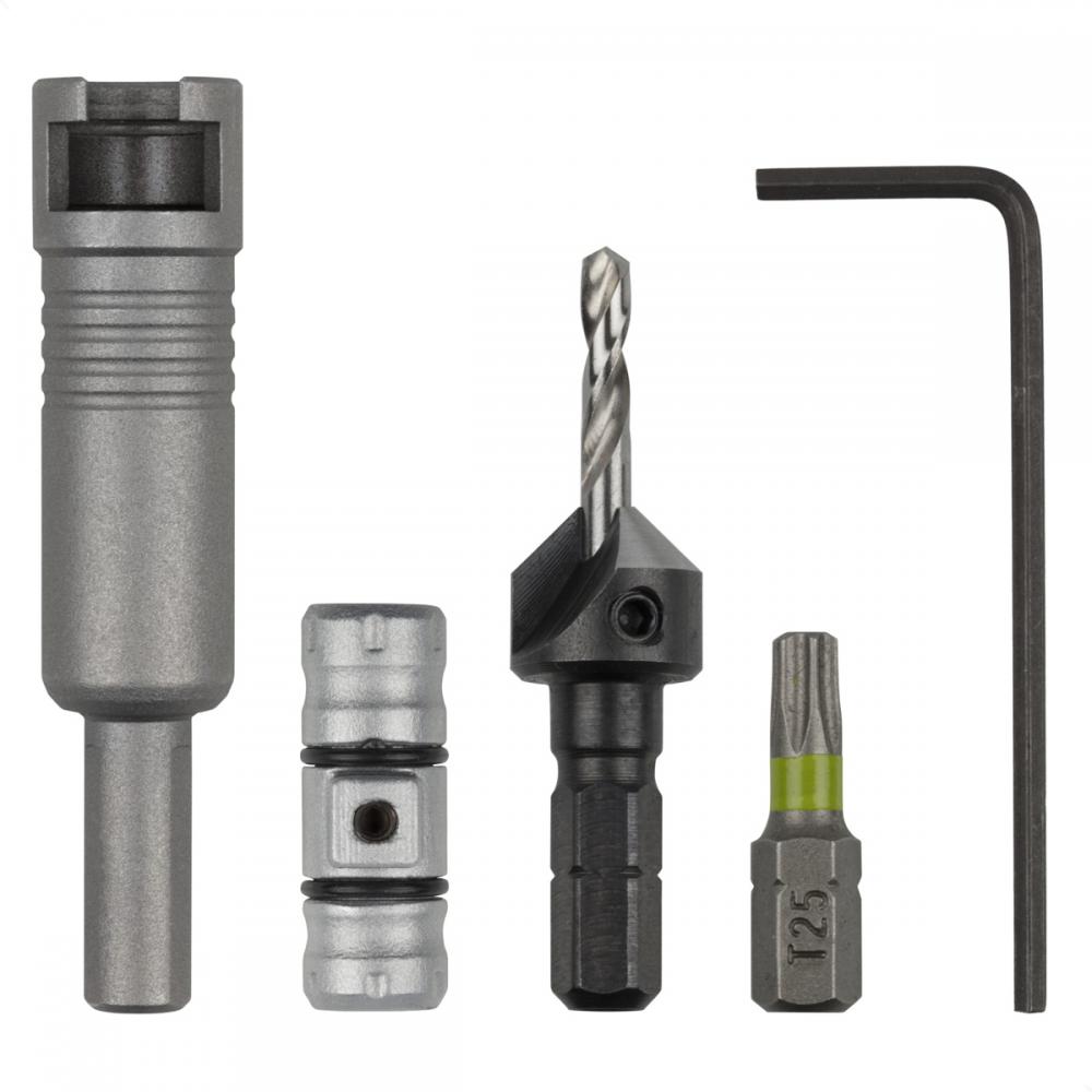 Kit Escareador com Bit e Suporte 4 Peças 3082 - Wolfcraft