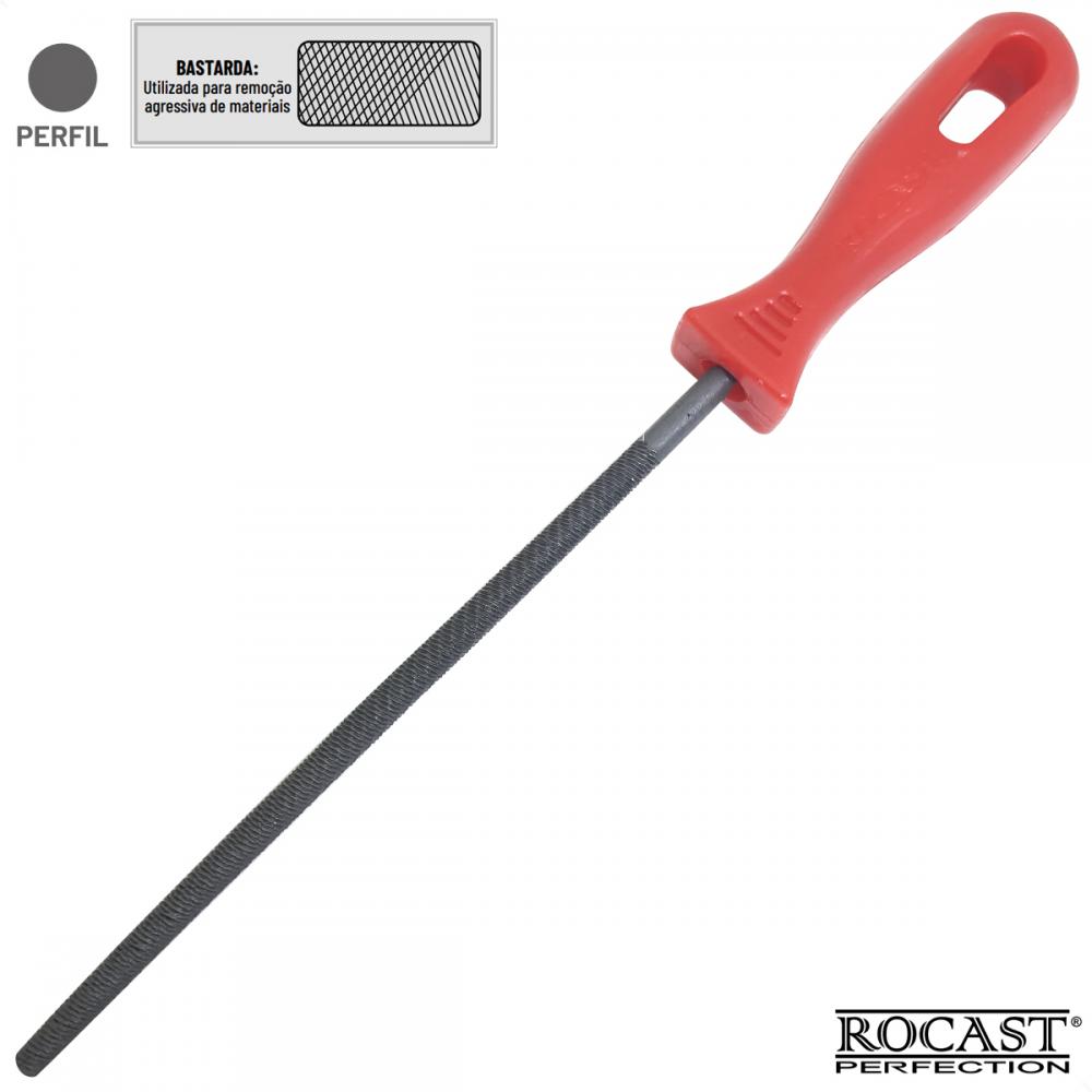 Lima Redonda Bastarda de 10 Pol. 367,0012 - Rocast