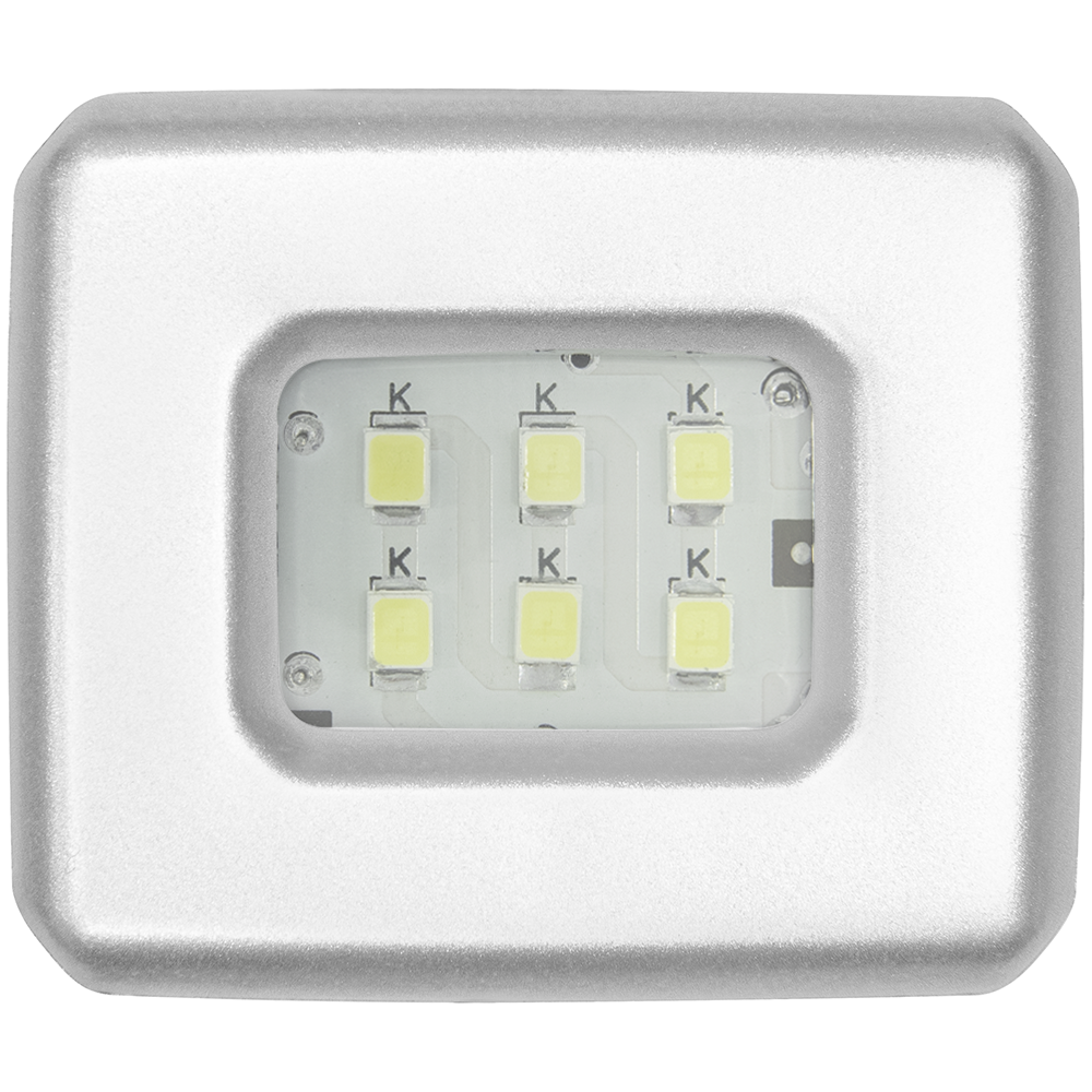 Luminaria Para Moveis Led Spot Branco Frio Embutir Escovado Voltagem:110V/220V;Cor:Cinza