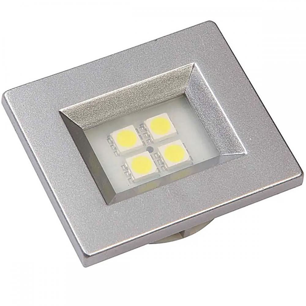 Luminaria Quadrada 40x40 Branca C/ 4leds Smd Quente 13404