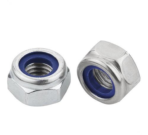 Porca Sextavada Trava Baixa Nylon M12 100 Peças