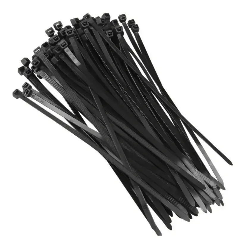 Abracadeira Nylon 3,7x202 Preta Frontec 100 unidades.