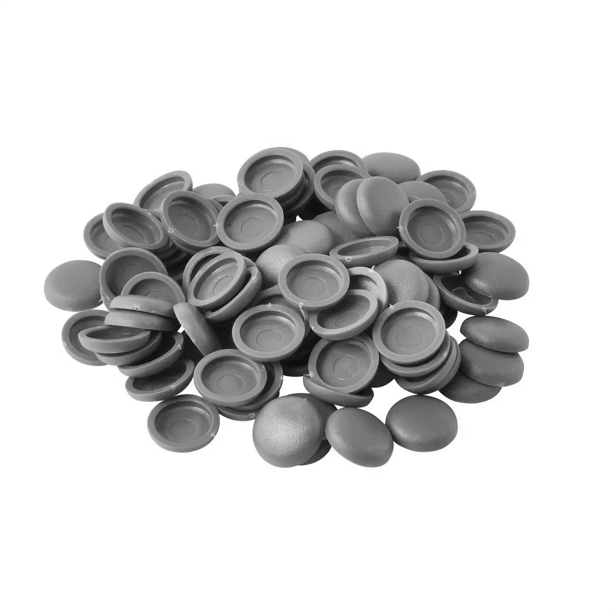 Tampinha para Cabeca Parafuso Cpl 1/4 Cinza 100 Peças