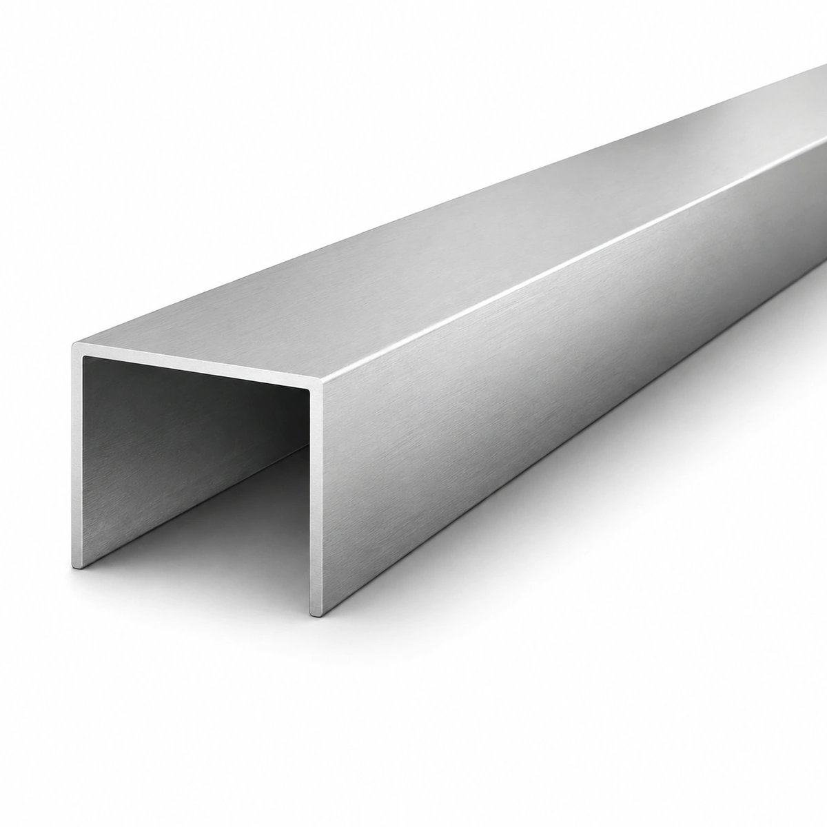 Trilho Perfil U RM-397 2 Metros Aluminio Anodizado Rometal