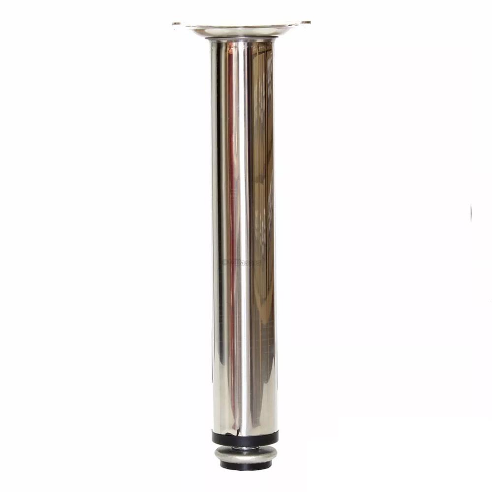 Pé Redondo para Móveis 20cm Inox Polido Renna