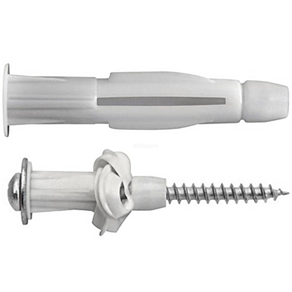 Bucha Plastica Branca Mu 6mm para Tijolo Oco Sforplast - 200 Unidades