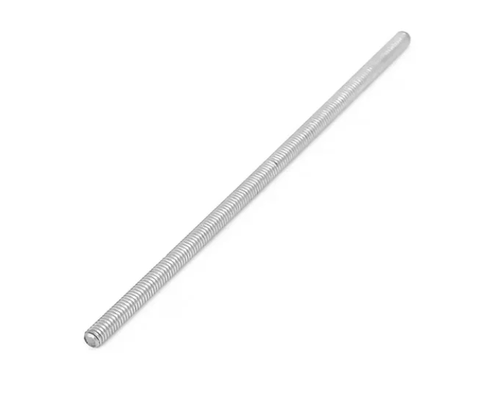 Barra Roscada Aço Carbono Unc 3/8 X 1 Metro Zincado Branco