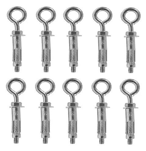Chumbador Cba Com Olhal Pitão 1/4 X 2 Completo 12 Peças