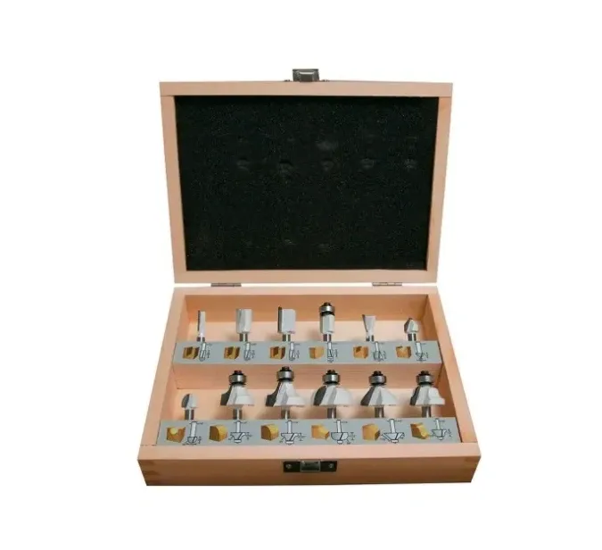Conjunto de Fresas de Encaixe 1/4 Pol com 12 Peças D-53584 Makita