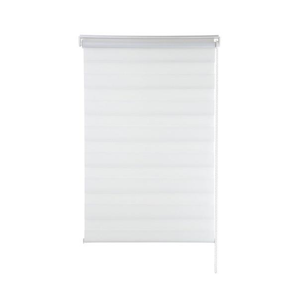 Cortina Persiana 1.40x1.60m Zebra Dupla Branca Evolux