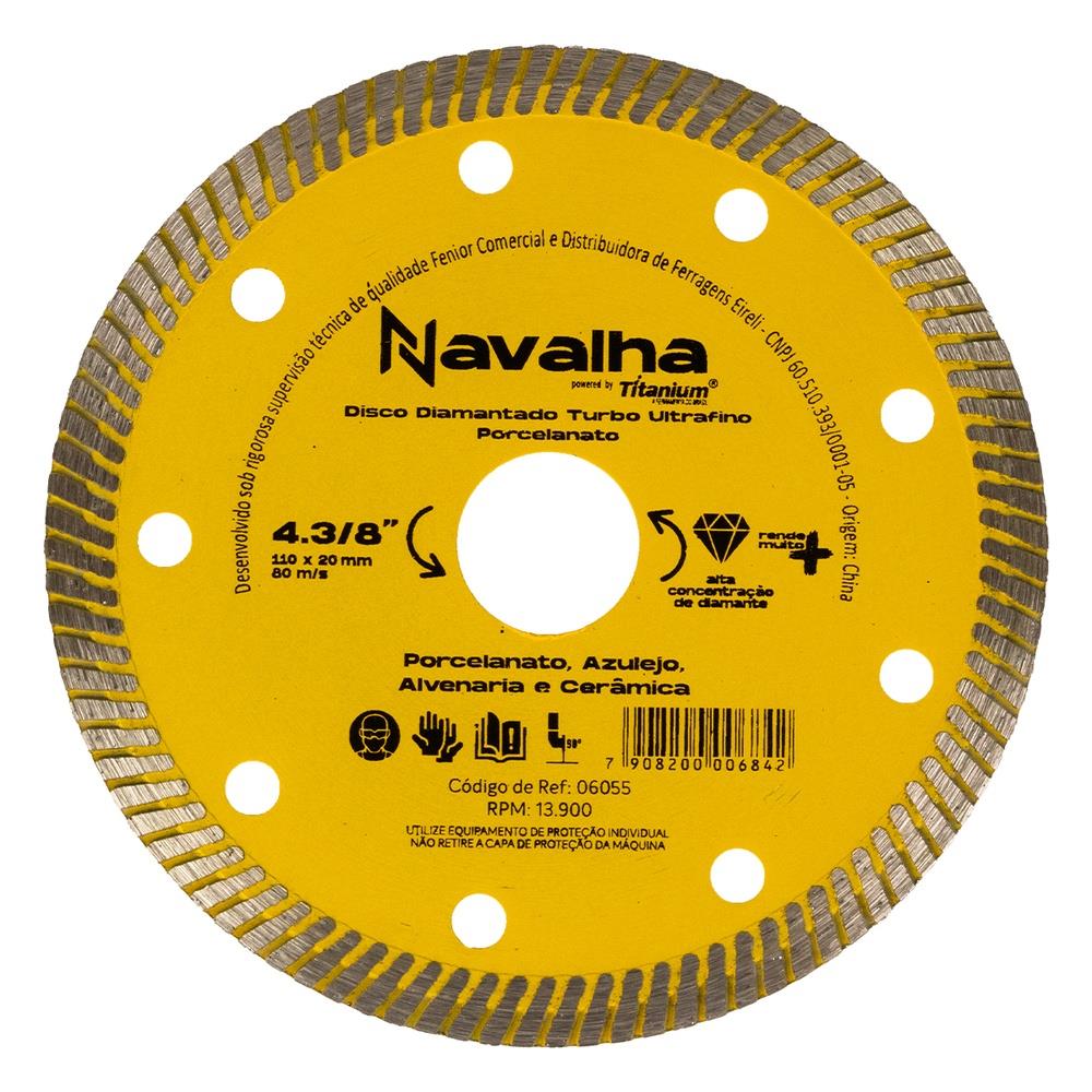 Disco Diamantado Multifuncional 110x22,2mm Titanium 06055